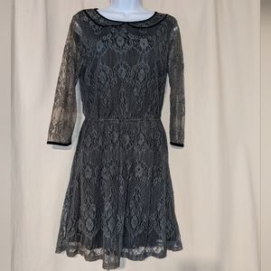 Mimi chica grey lace dress medium